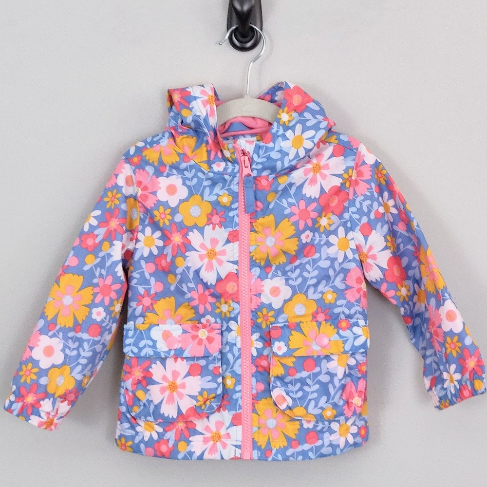 NWOT Cat & Jack Toddler Girl Rain Parka Size 2T